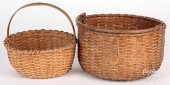 TWO SPLINT GATHERING BASKETS,