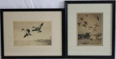 TWO SPORTING ETCHINGS, ONE DEP