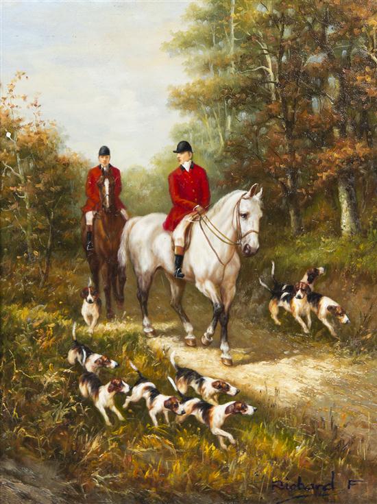 Two Sporting Paintings Depicting