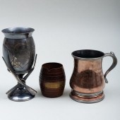 TWO SPORTING TROPHIES AND A SH