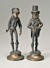 Two "Spy" candlesticks, Guille