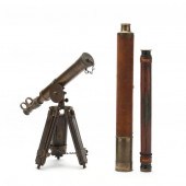 TWO SPYGLASSES AND A TABLE TEL