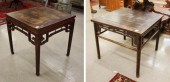 TWO SQUARE CHINESE MING-STYLE
