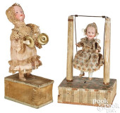 TWO SQUEEZE TOYS, 19TH C.<br>T