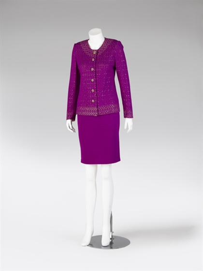 Two St. John Couture skirt suits