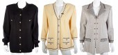 TWO ST. JOHN KNITS JACKETS AND