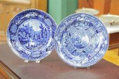 TWO STAFFORDSHIRE BLUE TRANSFE