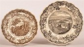 TWO STAFFORDSHIRE CHINA AMERIC