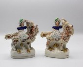 Two Staffordshire figures of a