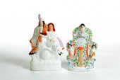 TWO STAFFORDSHIRE MANTEL PIECE