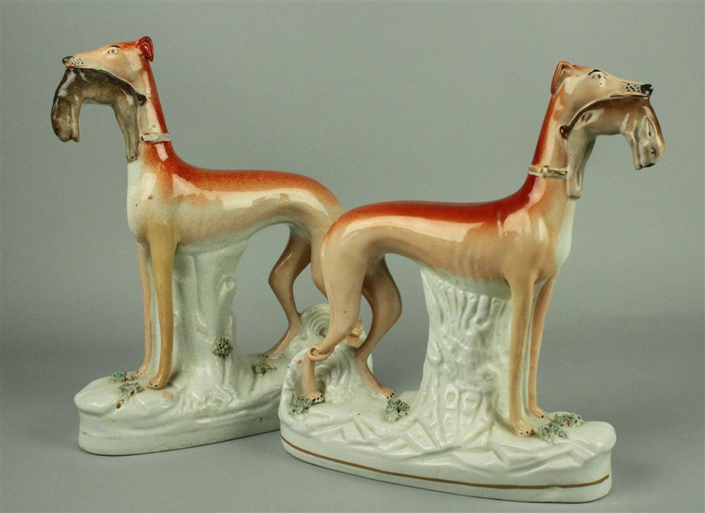 TWO STAFFORDSHIRE MODELS OF
