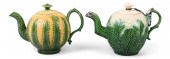 TWO STAFFORDSHIRE MOLDED CREAM