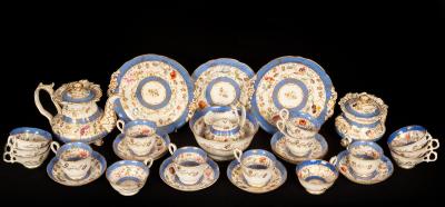 Two Staffordshire part tea services
