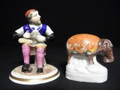 Two Staffordshire porcelain fi