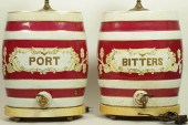 TWO STAFFORDSHIRE POTTERY SPIR