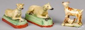 TWO STAFFORDSHIRE RECUMBENT GR