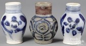 TWO STAFFORDSHIRE SALT GLAZE S