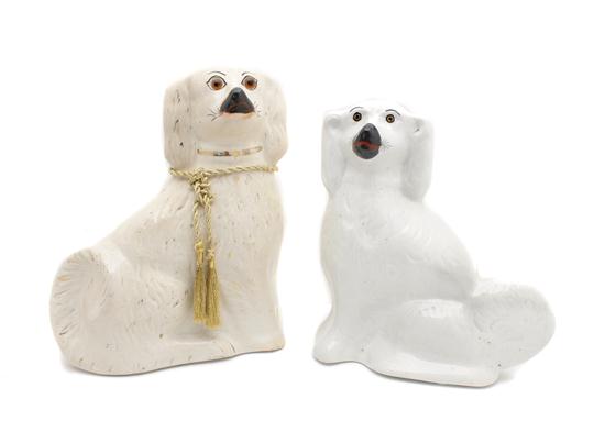 Two Staffordshire Spaniels.