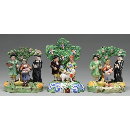 Two Staffordshire style earthenware