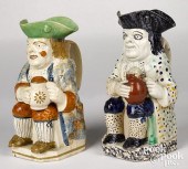 TWO STAFFORDSHIRE TOBY PITCHER