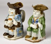 TWO STAFFORDSHIRE TOBY PITCHER