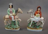 TWO STAFFORDSHIRE TYPE FIGURES
