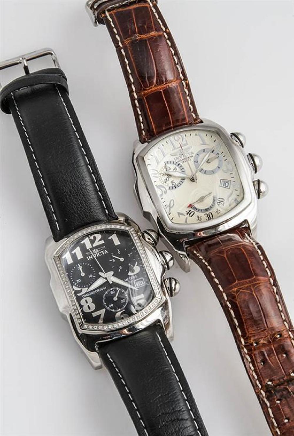 TWO STAINLESS STEEL 'LUPAH'