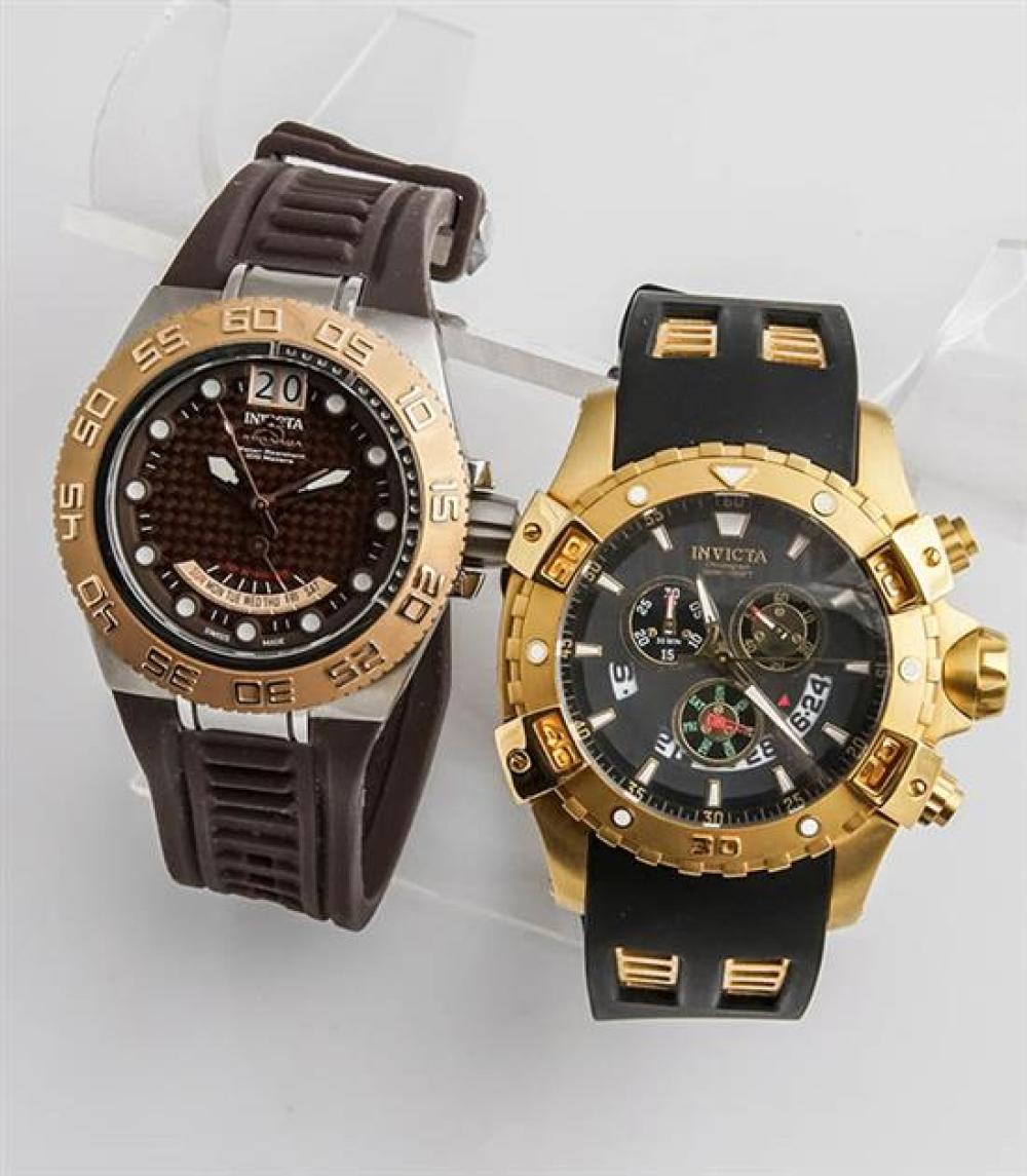 TWO STAINLESS STEEL QUARTZ