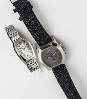 TWO STAINLESS STEEL QUARTZ WRI
