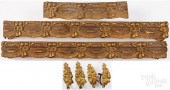 TWO STAMPED BRASS VALANCES, 19