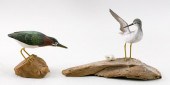 TWO STAN SPARRE MINIATURE BIRD