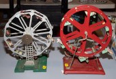 TWO STEAM TOY FERRIS WHEELS On