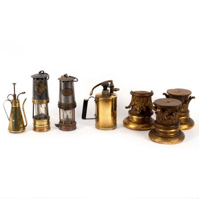 Two steel and brass miners'