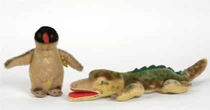 Two Steiff animals    mid 20th