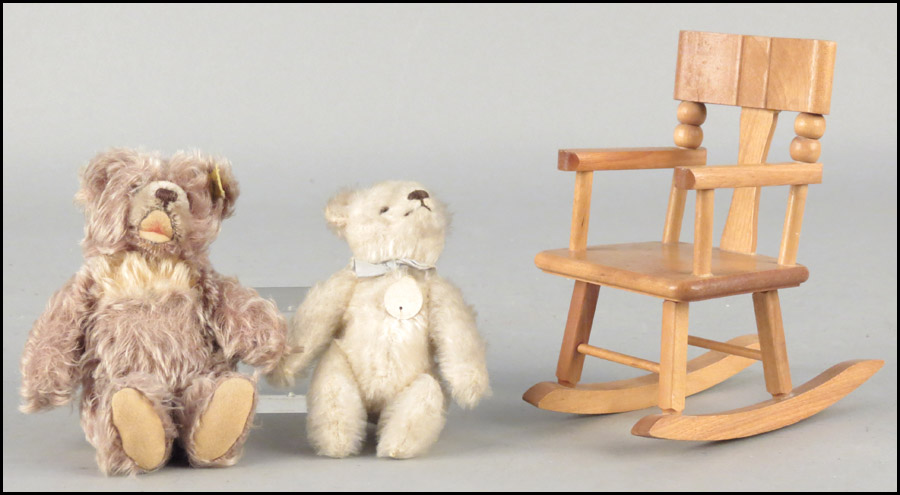 TWO STEIFF BEARS. Together with a