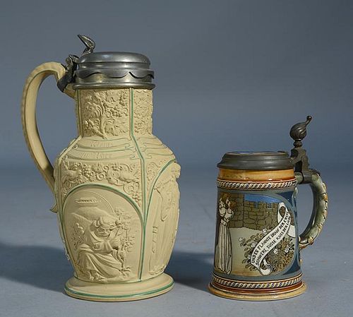 TWO STEINSTwo steins, one Mettlach,