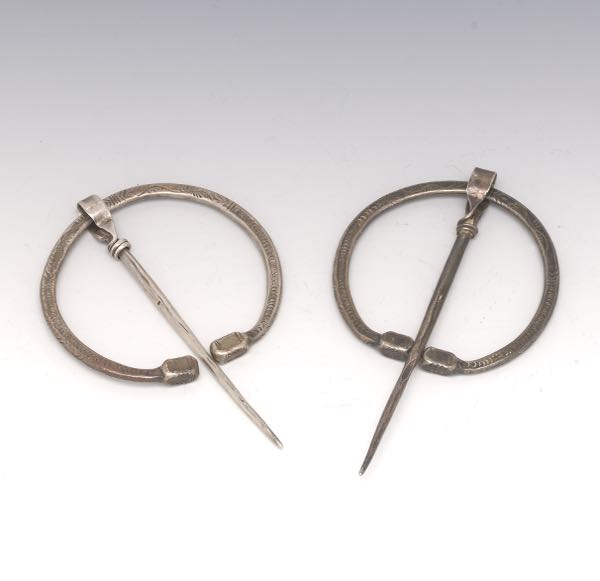 TWO STERLING ANTIQUE CELTIC