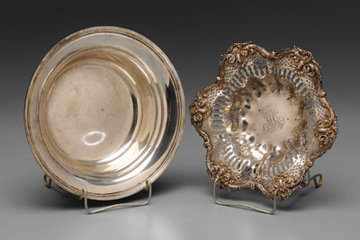 Two Sterling Bowls 20th century,