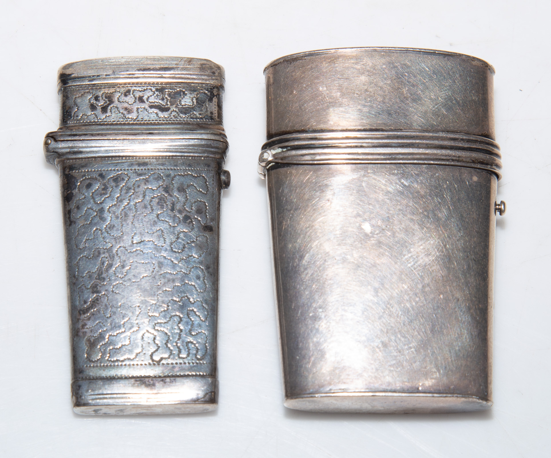TWO STERLING-CASED LANCETS