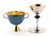 TWO STERLING & ENAMEL ECCLESIA