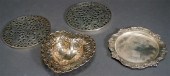 TWO STERLING OVERLAY GLASS TRI