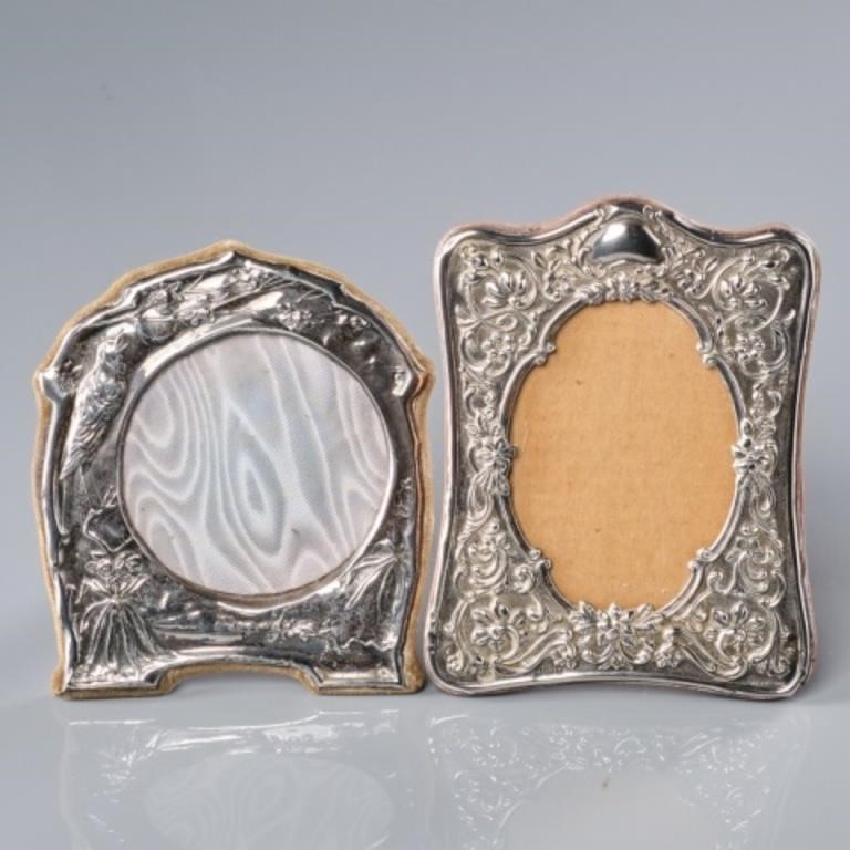 TWO STERLING PHOTO FRAMESTwo