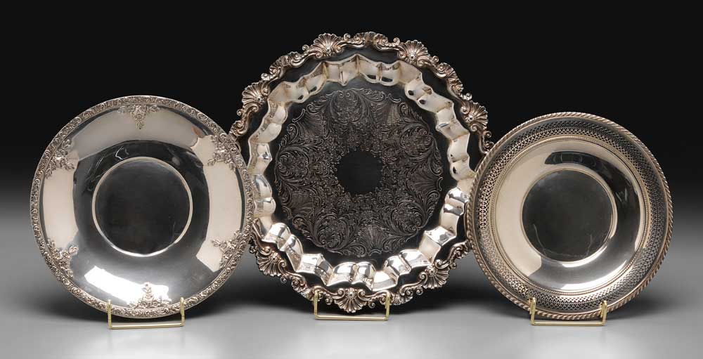 Two Sterling Plates American,