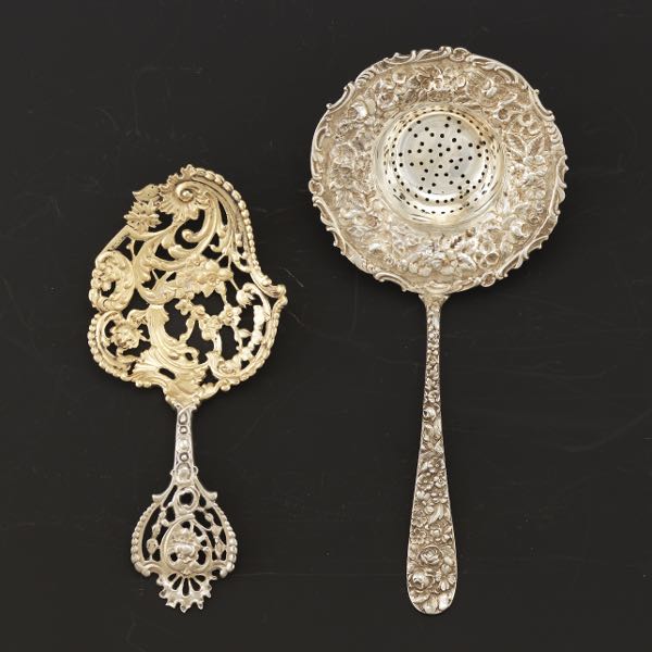 TWO STERLING SERVING PIECES 