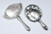 TWO STERLING SILVER ART NOUVEA