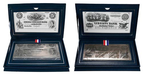 TWO STERLING SILVER BANK