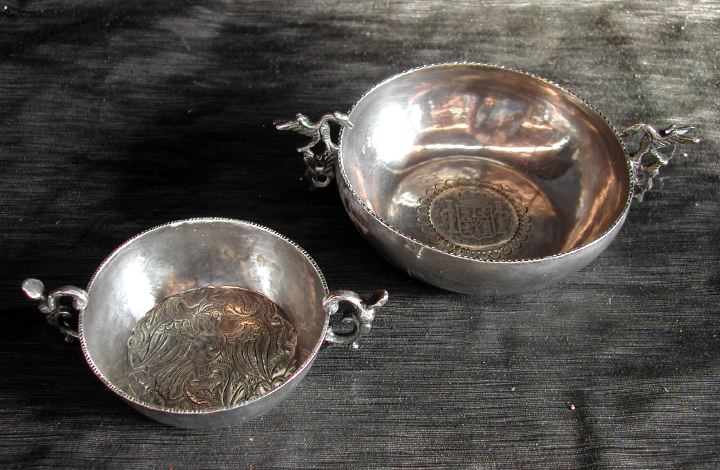 Two Sterling Silver Bowls,   fourth