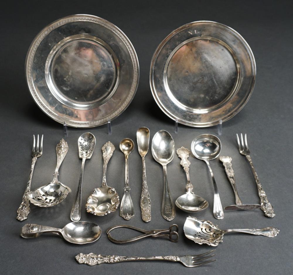 TWO STERLING SILVER BREAD AND