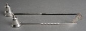 TWO STERLING SILVER CANDLE SNU
