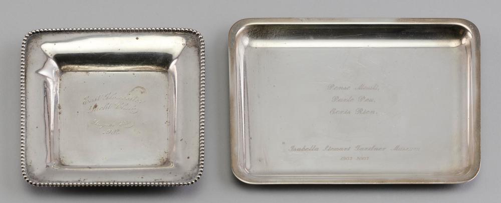 TWO STERLING SILVER COMMEMORATIVE